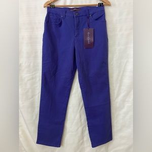 New! Gloria Vanderbilt Jeans size 10, Amanda Tapered Leg Fit, Purple